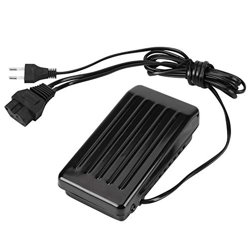 Motor para Máquina de Coser 180W, 10000 RPM, Negro, con Pedal de Pie, Cinturón y Escobillas de Carbón, Compatible con Alfa, Singer, Sigma