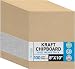100 Chipboard Sheets 8 x 10 inch - 22pt (Point) Light Weight Brown Kraft Cardboard for Scrapbooking & Picture Frame Backing (.022 Caliper Thick) Paper Board | MagicWater Supply