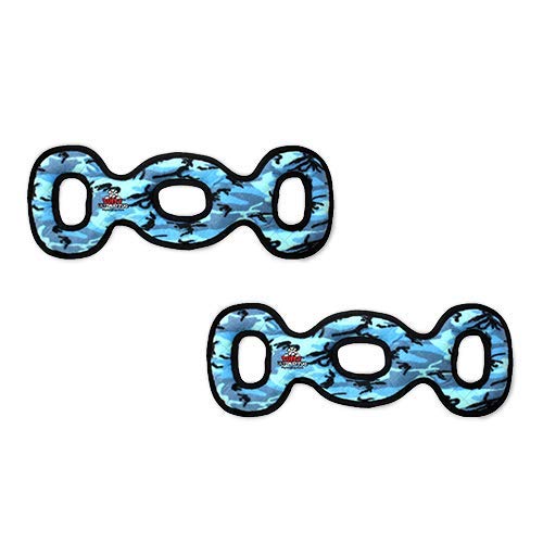 TUFFY - Worlds Tuffest Soft Dog Toy -Ultimate 3Way Tug -Squeakers-Multiple Layers Made Durable Strong Tough Interactive Play