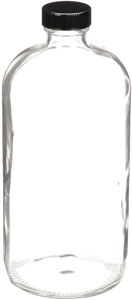 KIMBLE Boston Bottle, Clear, PK12