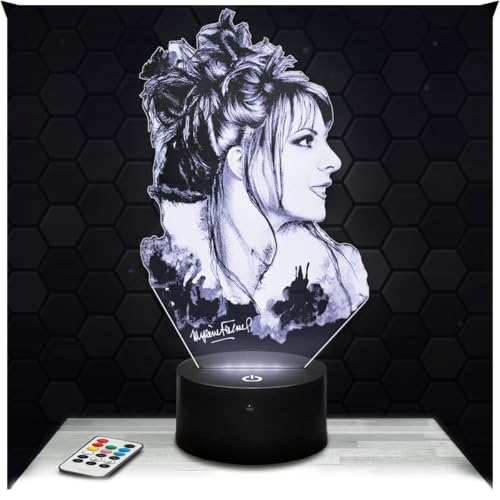 Candeeiro de mesa de cabeceira, luz noturna tátil M. Farmer candeeiro LED ilusão 3D, ideia de presente para meninos e meninas, Natal, candeeiro de mesa de cabeceira para meninos ou adultos. TOP