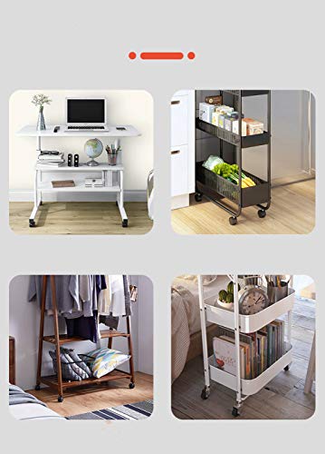 Roulettes de chaise de bureau M8 filetées de 5 cm avec structure robuste pour meuble pivotant - 4