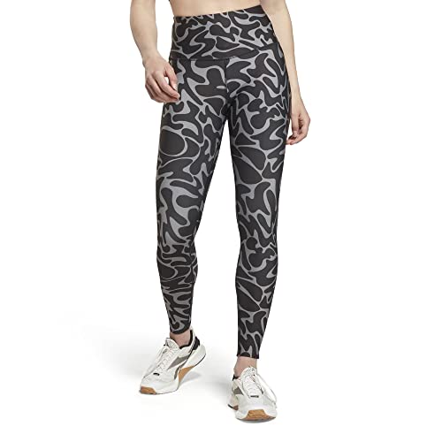 Image of Reebok Women's Wor AOP Tights (Hh8060-2Xs, Black, 2XS)