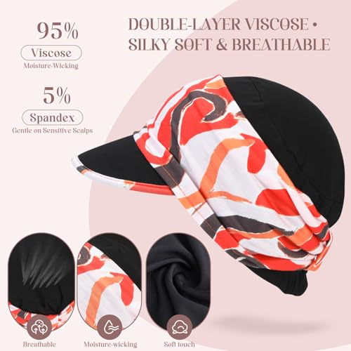 4 Piezas de Gorros Elásticos para Quimioterapia para Mujer miniatura 4