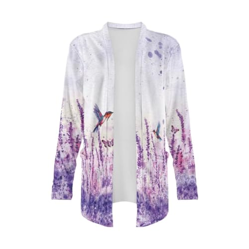 Image of Womens Open Fron Cardigan Sweaters Long Sleeve Tops Daily Coats
