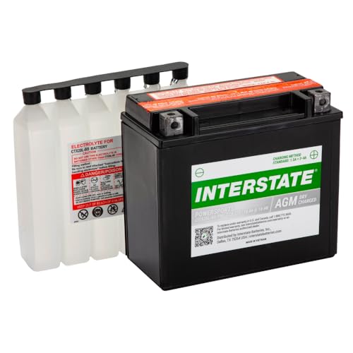Image of Interstate Batteries YTX20HL-BS Powersports Battery 12V 18Ah 270CCA AGM