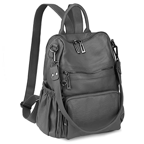 Image of Uromee Travel Backpack Purse Women Vegan Leather Tassel Shoulder Bag