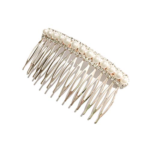 Los accesorios de pelo nupcial de moda más populares Rhinestone perla aleación peine de pelo de la boda horquilla nupcial cristal horquillas