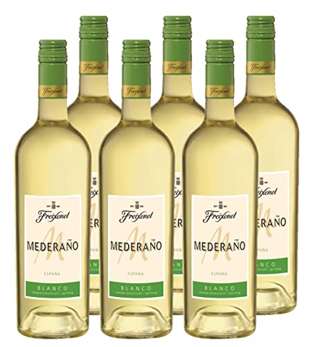 Freixenet Mederaño Blanco Spanischer Weißwein (6 x 0,75 l) - halbtrocken, frisch und fruchtig im Geschmack mit pikanter Säure, perfekt zu Fisch und Paella Cover