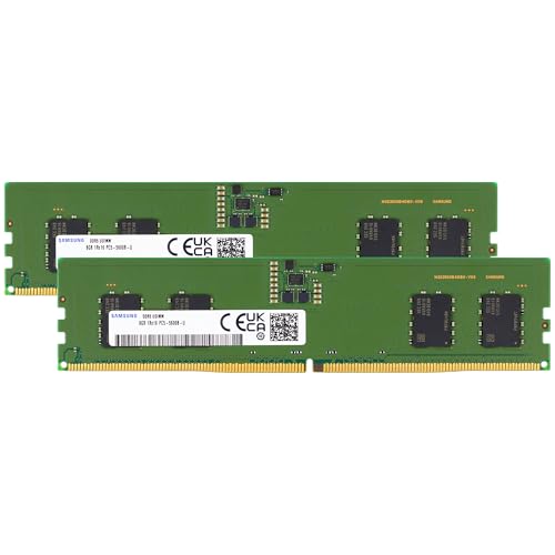 SAMSUNG DDR5 16GB 1Rx8 ⑵ Samsung 16GB (2x8GB) DDR5 5600MHz PC5-44800 CL46 UDIMM 1Rx16