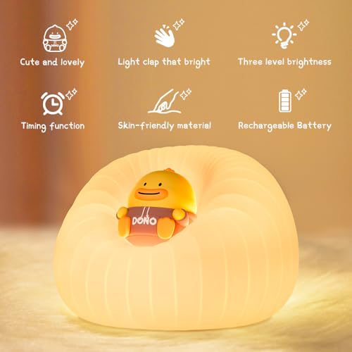 Sofa Squishy Kids Night Light, USB Rechargeable Silicone Baby Light - Image 4