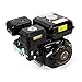 OUKANING Motor de Gasolina de 7.5 HP Motor de Kart Motor de 4 Tiempos Cilindro Simple Inclinado de 25 ° para Bombas y Embarcaciones 3600 RPM 5.1 KW (Black)