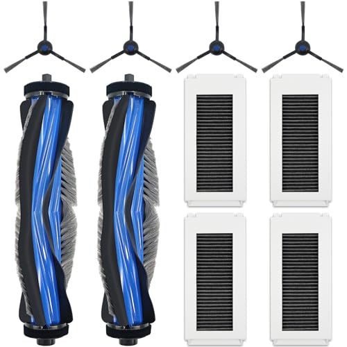 Image of 10Pcs Replacement Parts for Ecovacs Deebot N30, N30 Plus & N30 PRO Omni, Spare Accessories Includes 2 X Roller Brush, 4 X EPA Filter & 4 X Side Brush