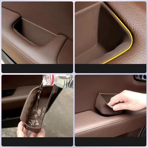 Tapete para porta vasos Volvo XC90 XC60, silicona negra miniatura 2