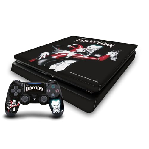 Skin PS4 Slim Harley Quinn Vinyle Univers Batman pour Personnaliser Salon Gaming