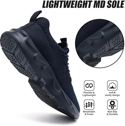 Image of EGMPDA Men's Tennis Shoes Slip On Running Walking Sneakers Casual Fashion Workout Gym Athletic Sport Hiking Sneakers Non Slip Shoe for Men