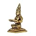 KALARAMBH Brass Statue Annapurna Devi Idol of Hindu Annapurni Maa Goddess of Food with Fine Finishing Handicraft Work by Indian Artist Sculpture Religious Gifts Showpiece for Home Temple