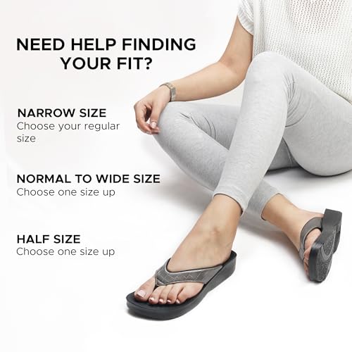 Image of AEROTHOTIC Comfortable Arch Support Flip Flops for Women Orthotic Sandals