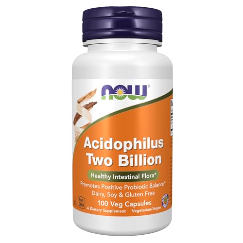 Probióticos, NOW Acidophilus Two Billion,100 Capsules