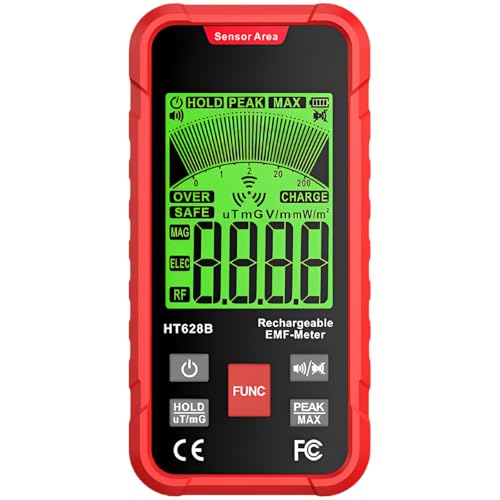 Medidor EMF 3 en 1, detector de campo electromagnético miniatura 1