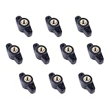 10PCS 5/16' Wing Knobs Through Hole T Knobs Hand Screw Nut T-Plastic Handle Nut,Thumb Screw Threaded Knobs for T Track Accessories, Feather Boards, Woodworking Jigs and Fixtures,5/16-18 Threaded Knob