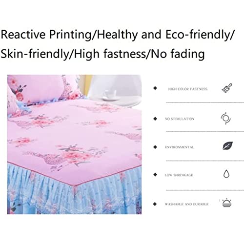 Falda de cama Queen con borlas de diseño exclusivo confección artesanal de dos capas 7