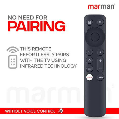 Image of marman Compatible with Oneplus Tv Remote Control Non Voice Command Suitable for 4K UHD QLED Smart Android Television with hotkeys for Netflix and Prime Video - Match Key by Key with Original Remote