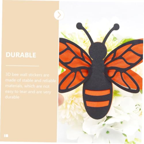 Set de 12 stickers decorativos de abejas 3D removibles miniatura 6