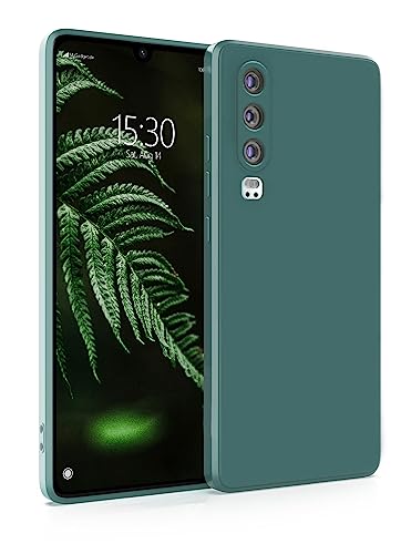 MyGadget Funda para Huawei P30 en Silicona TPU - Carcasa Slim & Flexible - Case Resistente Antigolpes y Anti choques - Ultra Protectora Verde Oliva