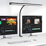 【Augenpflege & schnelle Wärmeableitung】Die Computerlampe besteht aus stabiler Lichtquelle und weichem Panel-Gehäuse für ein weicheres Licht und eine breitere Abdeckung, so dass Sie konzentriert und produktiv bleiben können, während Sie es verwenden. Die Tischlampe mit Klemme besteht aus hochwertigem Aluminium, das eine bessere Wärmeableitung hat und die Lebensdauer bis zu 50000 Stunden verlängern kann.