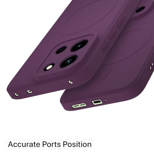 Image of Pikkme Back Cover for OnePlus Nord 6 5G Soft Matte Silicone | Slim Fit | Mag-Safe Design (Mag-Safe Not Support) Camera Protection Bumper Case (Purple)