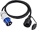 Produktbild Meister CEE-Adapterleitung - 1,5 m Kabel - CEE-Stecker & Schutzkontakt-Kupplung - Robuste Gummileitung H07RN-F3G 2,5 mm² - 16 A / 230 V - IP44 Außenbereich / Campingkabel / Campingadapter / 7425300