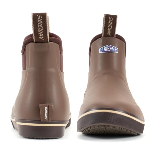 Image of SUREWAY Women's Deck Boots Professional Non-Slip Fishing & Ankle Deck Boot Waterproof Rain Boots