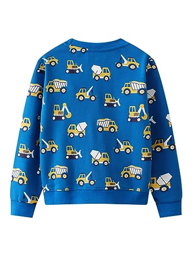Boys Sweatshirts Casual Sweatshirts Cotton Sweatshirts Long Sleeve T-shirts Crew Neck Cartoon Tops for Boys-4912