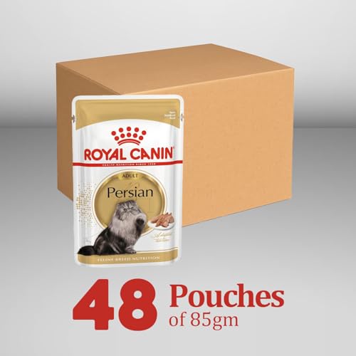 Image of Royal Canin Persian Adult Cat Wet Food, Pack of 48 Pieces, Supports Long Hair Growth, Digestive System & Urinary System