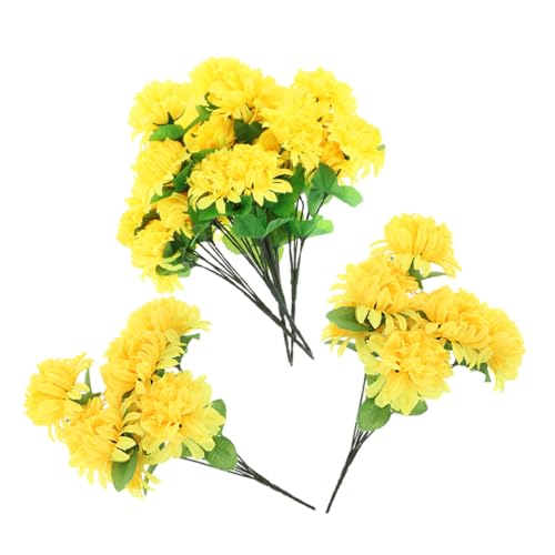 Milisten Crisantemi Artificiale Bouquet Di Fiori Artificiali Decorazione Per Cimitero Crisantemi Per Tomba