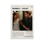 BORIZ Filmposter Romeo + Julia, dekoratives Gemälde, 