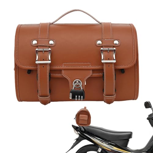 Borsa da Sella Vintage per Moto - Portapacchi Multifunzionale per Attrezzi e Viaggi Lungi | Compatibile con la Maggior Parte delle Motociclette