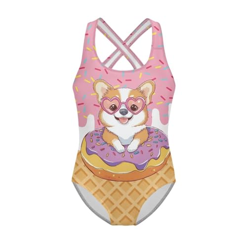 Image of Girls One Piece Swimsuits Size 5-14 Kawaii Gymnastics Leotard for Beach Vacations