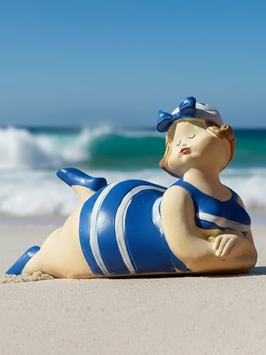 Pommerntraum ® | Dekorationsfigur Maritime Badenixe - mollige...