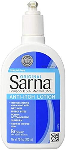 Sarna Original Anti-Itch Lotion for Dry Skin, Insect Bites, Sunburn, Poison Ivy/Oak/Sumac, 7.5 Ounce (10-(Pack))