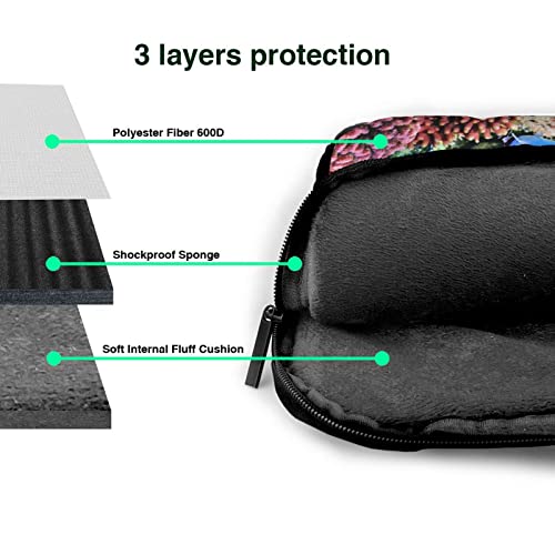Bolso maletín para portátil con estampado de peces miniatura 7