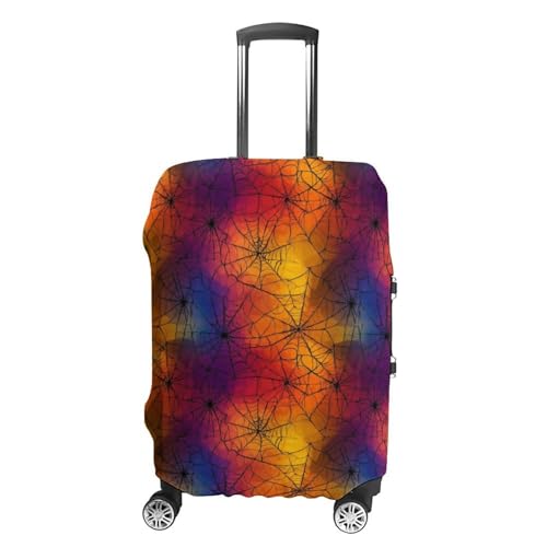 Colorful Neon Spider Web Cobwebs Luggage Cover Travel Suitcase Cover Luggage Protector 22-24 Inch