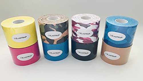 Bande kinesiologie 5cm x 5m bandage therapeutique sport et strapping lot x6