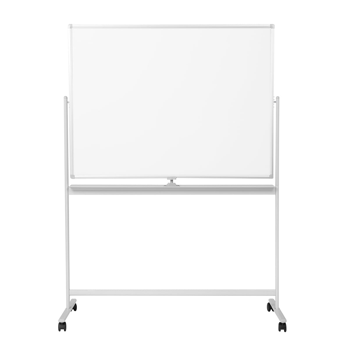 LogiLink EO0064 - Whiteboard/Tafel, 2-seitig beschreibbar, 120 x 80 cm, auf Rollen, Aluminiumrahmen