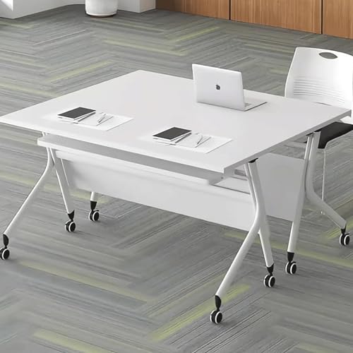 ��c�e�[�u�� �܂肽���ݎ����[�� �z�[���I�t�B�X�f�X�N �t���b�v�g�b�v�f�U�C�� �L���X�^�[�t�� �I�t�B�X�A�����A��c���p (140x50cm/55x20�C���`)