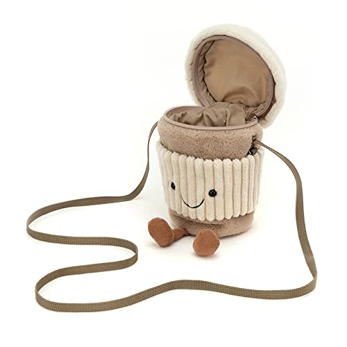 Jellycat Amuseables Coffee-To-Go Plush Bag, 8 inches - Crossbody and Shoulder Purse - Fun and Unique Handbag by Jellycat - Used condition - Image 7