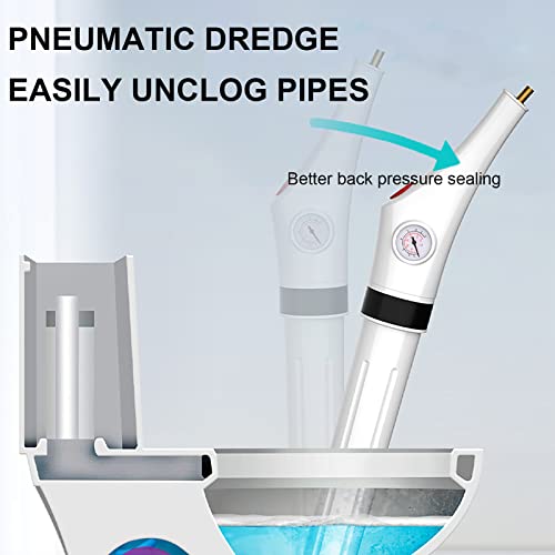 Opblaasbare toiletplunjer, multifunctionele toiletzuiger, toiletplunjer ontstopper met 3 plunjerkoppen en inflator, voor toilet, gootsteen, vloerafvoer, afvoerbassin - Afbeelding 6