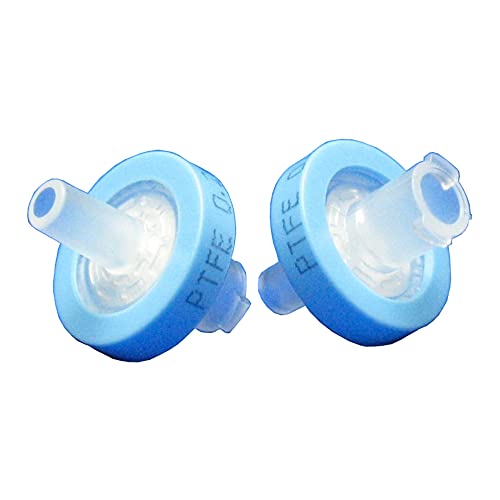 Image of J.G. Finneran FPT0213PF PTFE Mini-Tip Syringe Filter, 13 mm Diameter, 0.2 m Pore Size, Light Blue (Pack of 500)