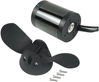 WPM-6384-140KV Verstärkter wasserdichter bürstenloser Motor 140KV kompatibel mit 22,2V-50,4V Stromquelle for Unterwasserstrahlruder und Efoil-Antriebswartungsteil (1 Stück)(with 4.8 Propeller)
